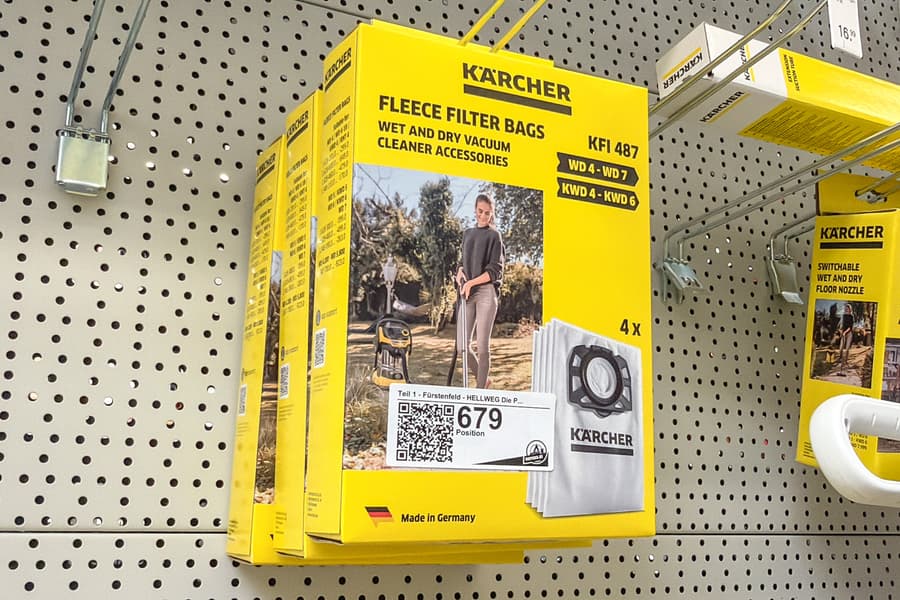 3 Packungen Vliesfilterbeutel Kärcher KFI 487